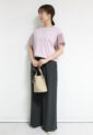 ディニテコリエ(Dignite Collier）袖シフォン切替Tシャツ