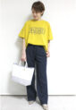 アンナケリー（Anna Kerry）ロゴプリントTシャツ／イエロー