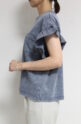 ディニテコリエ(Dignite Collier）パウダー加工Tシャツ／ネイビー