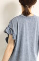 ディニテコリエ(Dignite Collier）パウダー加工Tシャツ／ネイビー