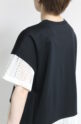 ディニテコリエ(Dignite Collier）レース切替Tシャツ／ブラック系