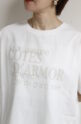 アンカルネ（Un carnet）ロゴ刺繍Tシャツ／オフ