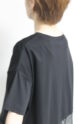 ディニテコリエ(Dignite Collier）メッシュコンビＴシャツ／ブラック