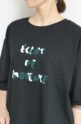 シュガーローズ（SUGAR ROSE）サガラ刺繍フレンチロゴＴシャツ／ブラック