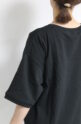 シュガーローズ（SUGAR ROSE）サガラ刺繍フレンチロゴＴシャツ／ブラック