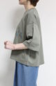 アンナケリー（Anna Kerry） ロゴワイドTシャツ／モスグリーン