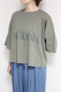 アンナケリー（Anna Kerry） ロゴワイドTシャツ／モスグリーン
