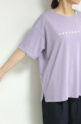 アンナケリー（Anna Kerry）メタリックロゴＴシャツ／パープル