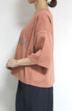 アンナケリー（Anna Kerry） ロゴワイドTシャツ／ライトテラコッタ