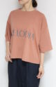 アンナケリー（Anna Kerry） ロゴワイドTシャツ／ライトテラコッタ