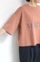 アンナケリー（Anna Kerry） ロゴワイドTシャツ／ライトテラコッタ