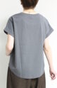 ディニテコリエ(Dignite Collier）ロゴフレンチＴシャツ／チャコール