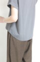 ディニテコリエ(Dignite Collier）ロゴフレンチＴシャツ／チャコール