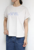 ディニテコリエ(Dignite Collier)ロゴフレンチTシャツ/ベージュ