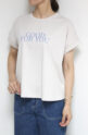 ディニテコリエ(Dignite Collier）ロゴフレンチＴシャツ／ベージュ