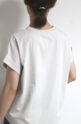 ディニテコリエ(Dignite Collier）ロゴフレンチＴシャツ／ベージュ
