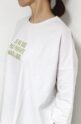 シロデラボンテ（siro de labonte）ハイゲージコットンロゴ五分袖Ｔシャツ／エクリュ