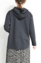 ディニテコリエ(Dignite Collier）フード付きロングＴシャツ／ブラック