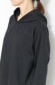 ディニテコリエ(Dignite Collier）フード付きロングＴシャツ／ブラック
