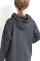 ディニテコリエ(Dignite Collier）フード付きロングＴシャツ／ブラック