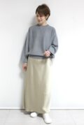 アンカルネ（Un carnet）スパークヤーンスウェットニット／チャコール