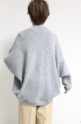 パシオーネ（PASSIONE）コクーンシルエットドルマンカーディガン／グレー